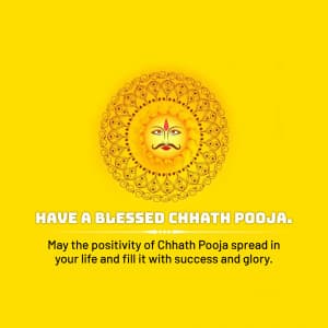 Chhath Puja marketing flyer