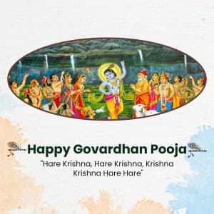 Govardhan Puja greeting image