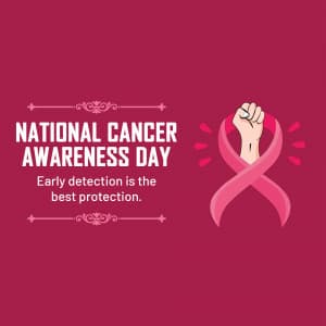 National Cancer Awareness Day advertisement banner