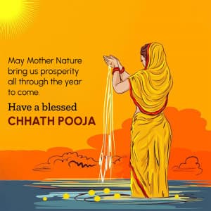 Chhath Puja whatsapp status poster