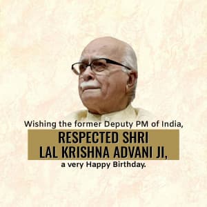 Lal Krishna Advani | Birthday graphic