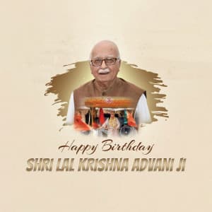 Lal Krishna Advani | Birthday creative image