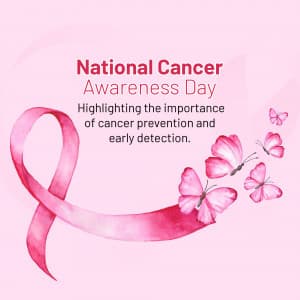 National Cancer Awareness Day graphic