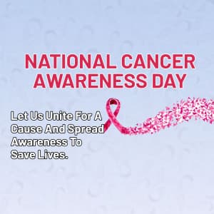 National Cancer Awareness Day creative image