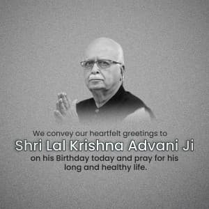 Lal Krishna Advani | Birthday Facebook Poster