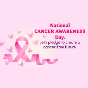 National Cancer Awareness Day whatsapp status poster