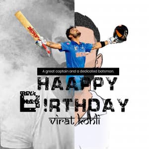 Virat Kohli Birthday creative image