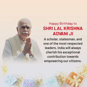 Lal Krishna Advani | Birthday Instagram Post