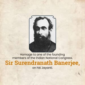 Surendranath Banerjee Jayanti festival image