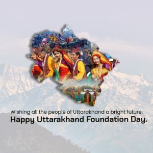 Uttarakhand Foundation Day graphic