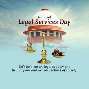 National Legal Services Day advertisement banner