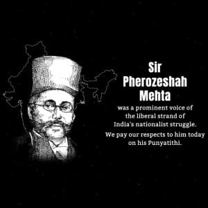 Pherozeshah Mehta Punyatithi graphic