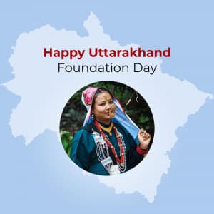 Uttarakhand Foundation Day Facebook Poster