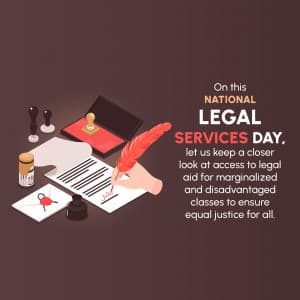 National Legal Services Day Facebook Poster