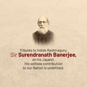 Surendranath Banerjee Jayanti ad post