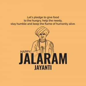 Jalaram Jayanti marketing poster