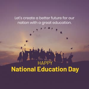 National Education Day greeting image