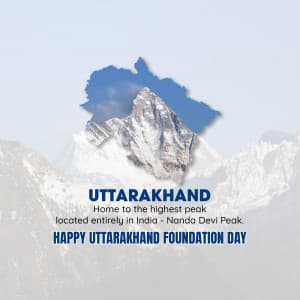 Uttarakhand Foundation Day Instagram Post