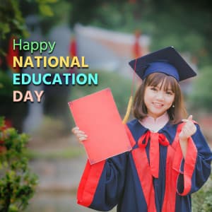 National Education Day advertisement banner