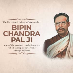 Bipin Chandra Pal Jayanti graphic