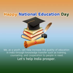National Education Day marketing poster