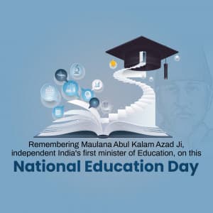 National Education Day marketing flyer