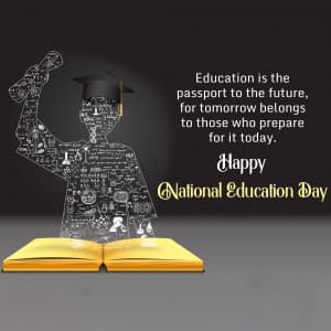 National Education Day whatsapp status poster