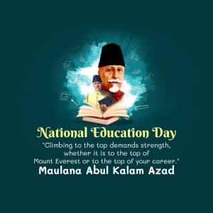 National Education Day Facebook Poster