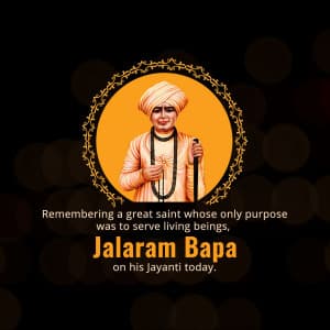 Jalaram Jayanti creative image