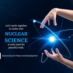 Science Day for Peace and Development marketing flyer