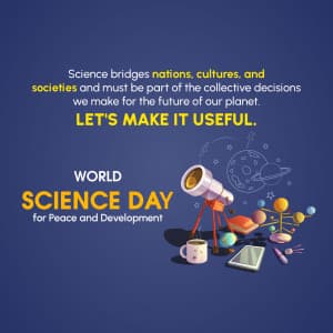 Science Day for Peace and Development creative image