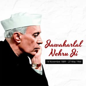 Jawaharlal Nehru Jayanti creative image
