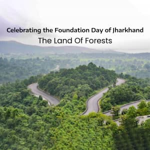 Jharkhand Foundation Day graphic