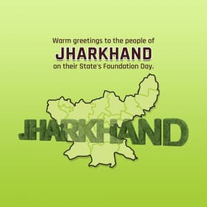 Jharkhand Foundation Day marketing flyer