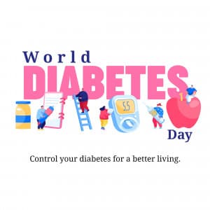 World Diabetes Day marketing flyer