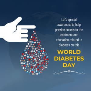 World Diabetes Day Facebook Poster