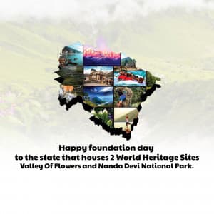 Uttarakhand Foundation Day poster Maker