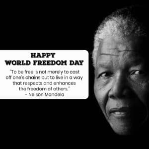 World Freedom Day graphic