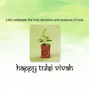 Tulsi Vivah advertisement banner