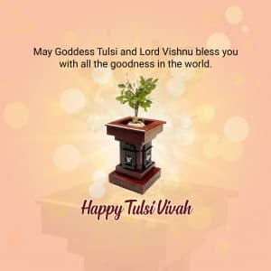 Tulsi Vivah greeting image