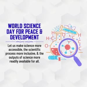 Science Day for Peace and Development poster Maker