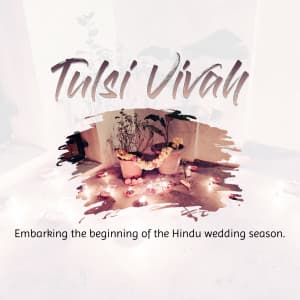 Tulsi Vivah marketing flyer