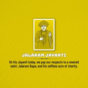 Jalaram Jayanti event advertisement