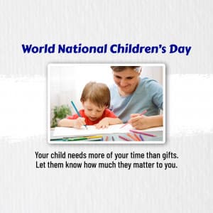 Children's Day marketing flyer