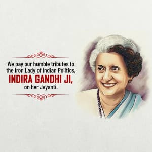 Indira Gandhi Jayanti graphic
