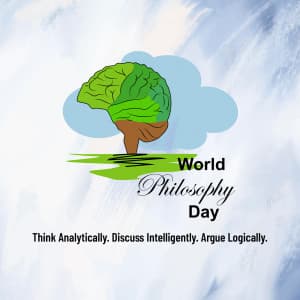 World Philosophy Day advertisement banner