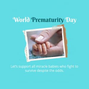 World Prematurity Day greeting image