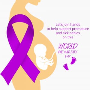 World Prematurity Day marketing poster