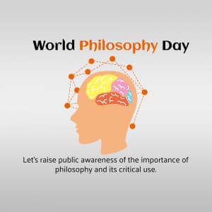World Philosophy Day marketing poster