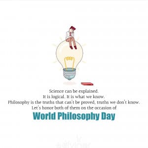 World Philosophy Day ad post